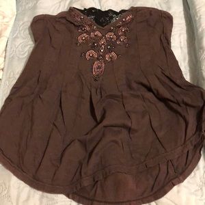 Cute evening top, great with something on top